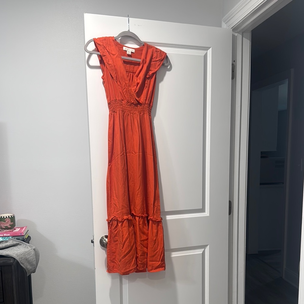 Monteau Vibrant Orange Maxi Dress